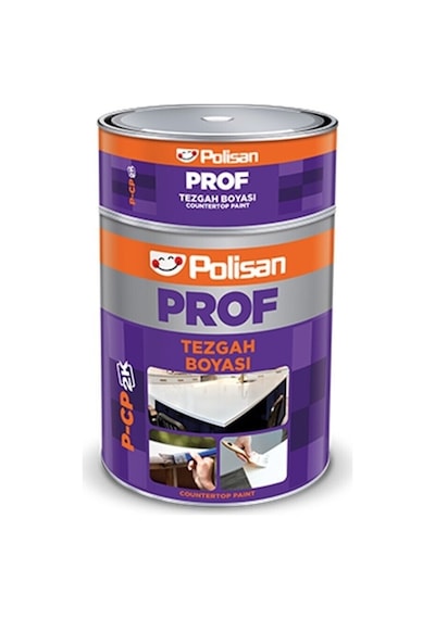 Polisan Tezgah Boyası Prof P-cp 2k Beyaz Renk 1 Kg