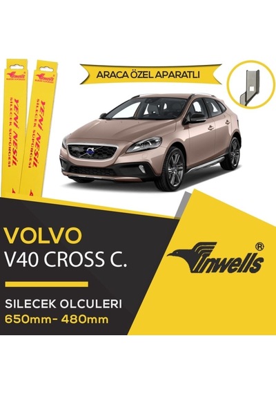 Volvo V40 Cross Muz Silecek Takımı 2013-2017 İnwells