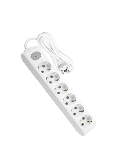 Multi-let Altılı Priz Anahtarlı Topraklı Kablolu Çocuk Korumalı 3mt 1