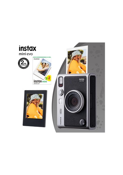 Instax Mini Evo Fotoğraf Makinesi + 20'li Film + Çerçeve