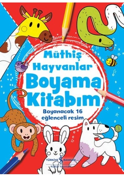 Müthiş Hayvanlar Boyama Kitabım - Yqbx-669550
