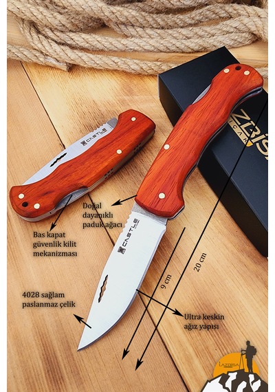 Paduk Sap Kamp Çakısı Outdoor Piknik Çakısı Bahçe Çakısı Çkx-726 Çok Renkli