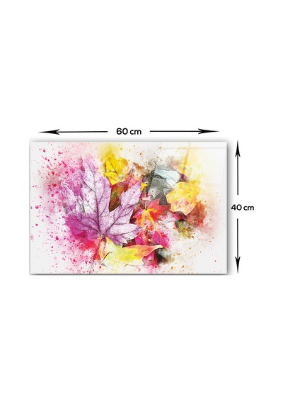 Decorita Cam Ocak Arkası Koruyucu | Renkli Sonbahar | 40cm x 60cm