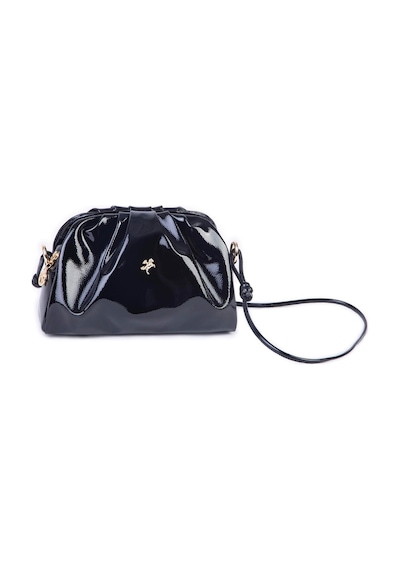 Nas Bag Kadın Çapraz Çanta - Siyah Rugan 19x17x9 Cm Çok Renkli