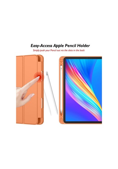 Apple Uyumlu iPad, Pro 12.9 3. Nesil Kılıf Kalem Bölmeli Smart Case A1876
