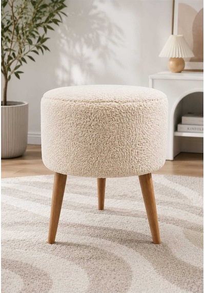 Pufly Peluş Çok Amaçlı Dekoratif Puf Koltuk Dekoratif Puf Ayaklı Krem Puf Krem 35 Cm Ahşap Ayaklı Yuvarlak Puf Pufly Peluş Çok Amaçlı Dekoratif Puf Koltuk Dekoratif Puf Ayaklı Krem Puf Krem 35 Cm Ahşap Ayaklı Yuvarlak Puf