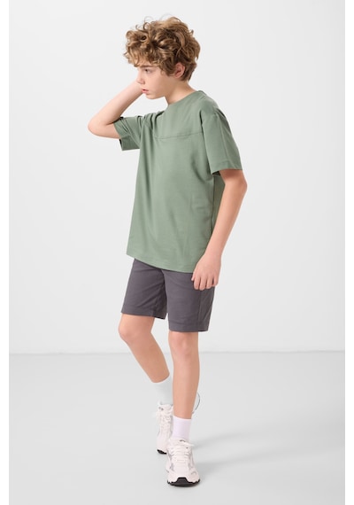 Açık Yeşil-antrasit Pamuklu Oversize Fit Dokuma Hafif Esnek Chino Erkek Çocuk Şort Takım - 11279 Yeşil Açık Yeşil-antrasit Pamuklu Oversize Fit Dokuma Hafif Esnek Chino Erkek Çocuk Şort Takım - 11279 Yeşil