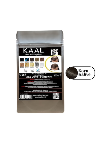 Kaal Toppik Saç Boyası Toz 100 G