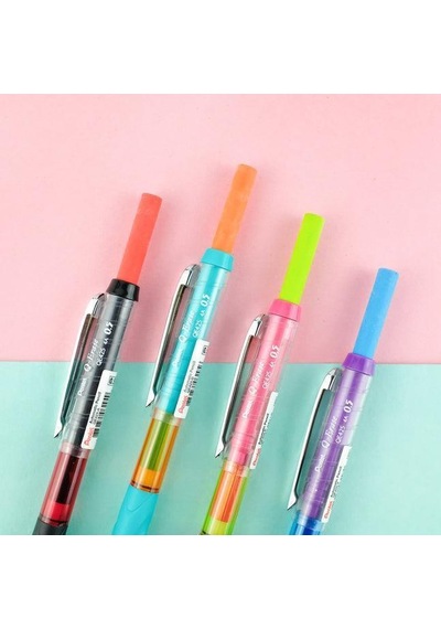 Pentel Qe427 Q-erase 0.7 Mm Mekanik Uçlu Kalem - Green/turquoise Yeşil
