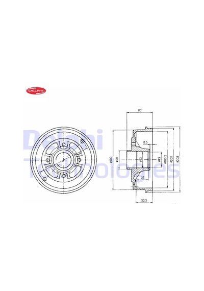 Arka Fren Kampanası R9-r11 Delphı 6002254257/ 7702254257/ 7700419824