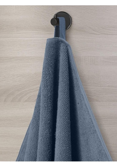 Pamuk Tekli Havlu Jakarlı Karna Home Klover - 70 X 140 Mavi