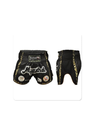 Dragon Mt2019 Federasyon Onaylı Muaythai Şortu Siyah