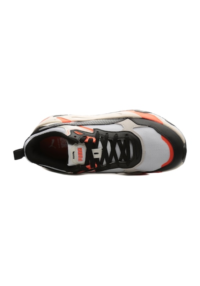 389289-36 Puma Trinity Flat Erkek Spor Ayakkabı Beyaz 389289-36 Beyaz Siyah Turuncu Çok Renkli