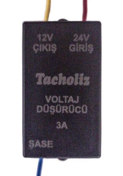 24 Volt -12 Volt 3 Amper Voltaj Düşürücü