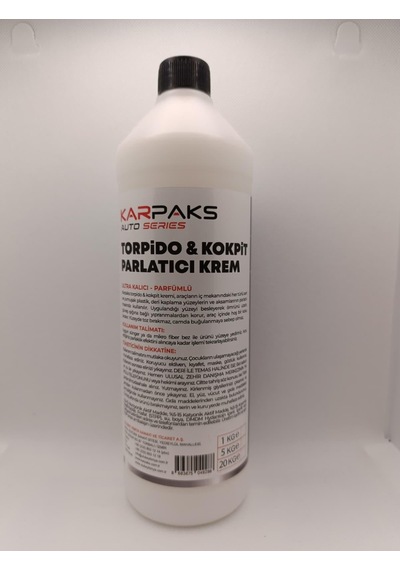 Karpaks Torpido & Kokpit Parlatıcı Krem 1 Lt Araç İçi Plastik Yenileyici