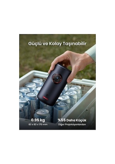 Anker Nebula Capsule 3 Laser Akıllı Taşınabilir Projeksiyon Cihazı - 300 Ansı Lümen Lazer - 1080p