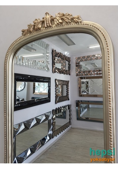 Matmazel Model Platin Altın Renk Varaklı Boy Aynası