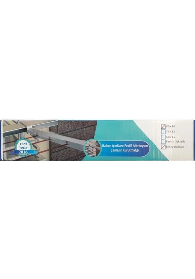 Koral Alüminyum Balkon Çamaşır Kurutma Askılığı 80x30 Çok Renkli