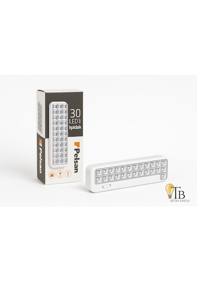 Pelsan 30 Led Li Şarjlı Işıldak Depo Ve Atölye İçin Güçlü Acil Aydınlatma 8 Saat Kesintisiz Işık 1
