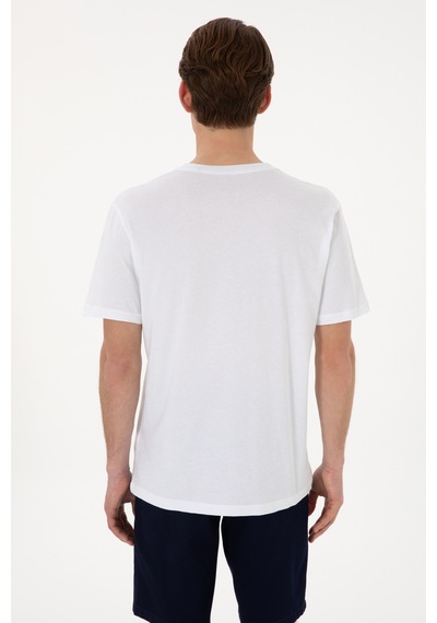 U.S. Polo Assn. Erkek Regular Fit V Yaka Siyah Basic Tişört 50298043-VR013