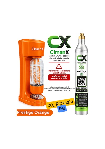 Soda Maker Prestige Orange - Soda Kartuşlu Set Turuncu