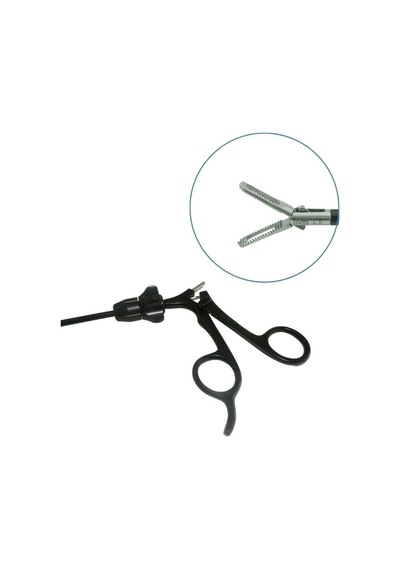Barışhan Medikal Laparoskopik Reusable Delik Yuvası Pense 5 x 330 MM 22 MM Çene Siyah