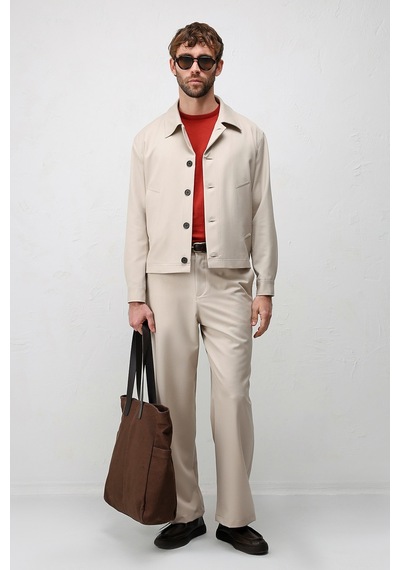 Antioch Relaxed Fit Baharlık Erkek Mont Bej