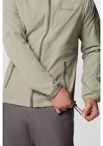 Columbia Erkek Wo9423 Tall Heıghts Iı Hooded Softshell Safari Softshell Wo9423-348 Yeşil