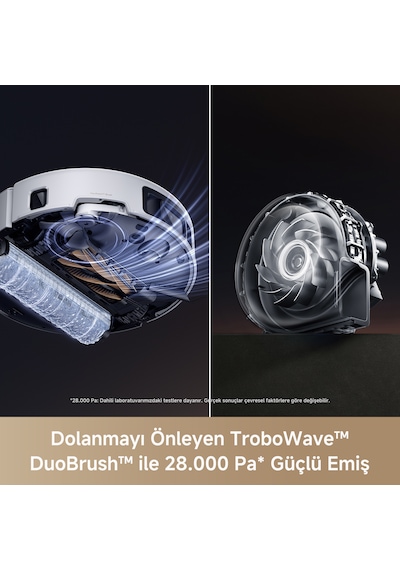MOVA Z60 Ultra Roller Complete 28.000 PA Emiş Güçlü Robot Süpürge Beyaz