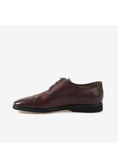 Mocassini Hakiki Geyik Derisi Erkek Klasik Ayakkabı 9101 Bordo Geyik-bordo Buffalo