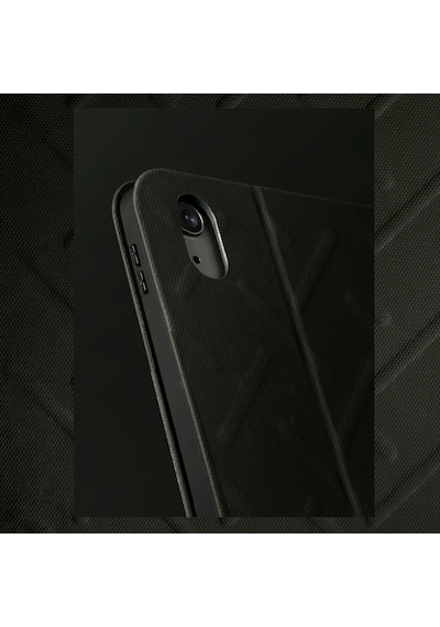 Apple Uyumlu iPad  11.nesil 2025 Kılıf Skinarma 360 Tam Koruma Standlı Juno Kılıf Siyah