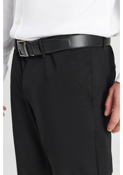 Ac&Co / Altınyıldız Classics Slim Fit Dar Kesim Pamuklu Esnek Chino Erkek Pantolon - Siyah