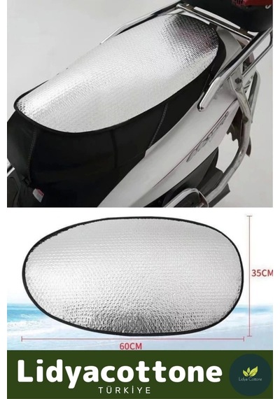 Motosiklet Sele Koruma Güneşliği 60 Cm X 35 Cm Lastikli Alüminyum Isı Yalıtımlı Hafif Su Geçirmez