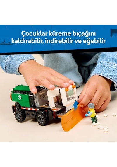 LEGO® City Kar Küreme Aracı Oyuncağı 60490 - 6 Yaş Üzeri Çocuklar için Sürücü Minifigürlü Yaratıcı Oyuncak Yapım Seti (263 Parça)