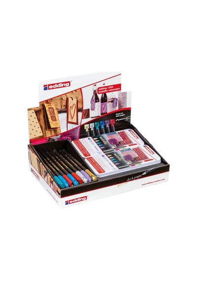 Edding Keçeli Kalem & 6 Lı Met. Set Ed1200