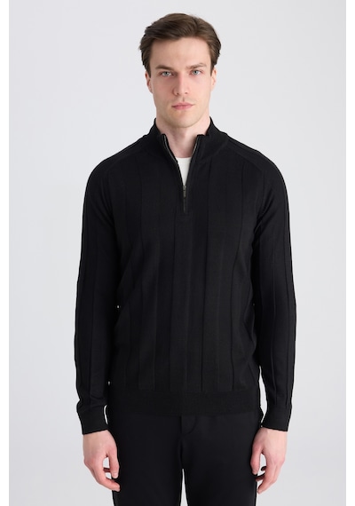 D's Damat Ds Damat Regular Fit Siyah Düz Örgü Kazak 5hf063902154m Çok Renkli