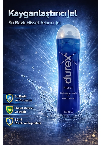 Kayganlaştırıcı Jel Hisset 50 Ml Su Bazlı Hisset Artırıcı Masaj Ve İlişki Jeli