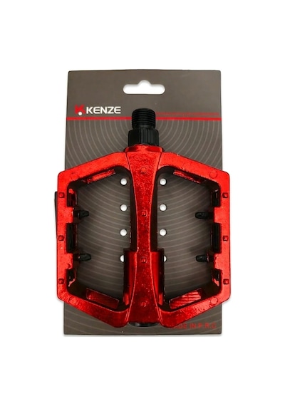 Kenze Kenze Alüminyum Kırmızı Platformlu Bisiklet Pedalı