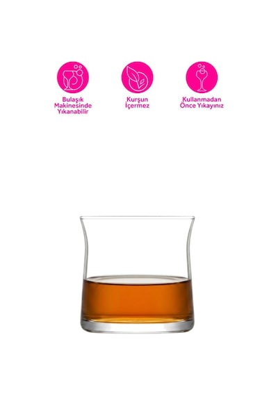 Lav Vera Cam Viski Bardağı 6'lı 360 ml (Meşrubat/Kokteyl Bardağı )