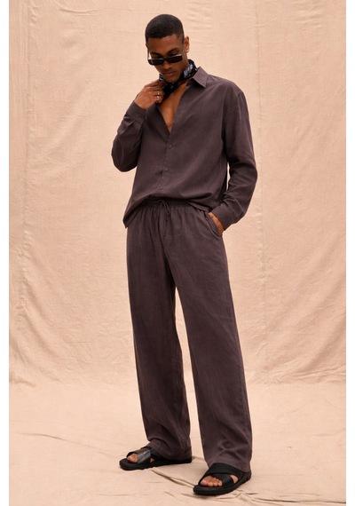Cool Tarz Erkek Kahverengi Tencel Kumaş Oversize Gömlek Pantolon Takım Rahat Kesim Yazlık Kombin Kahverengi Kahverengi Cool Tarz Erkek Kahverengi Tencel Kumaş Oversize Gömlek Pantolon Takım Rahat Kesim Yazlık Kombin Kahverengi Kahverengi