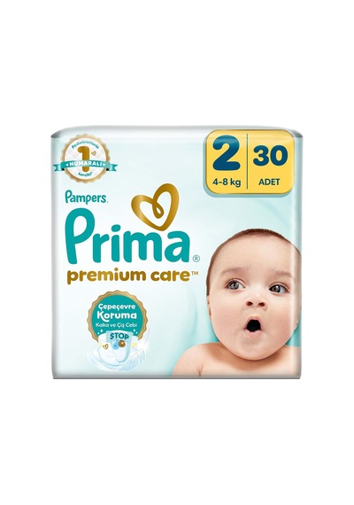 Prima Bebek Bezi Premium Care 2 Numara 30 Adet