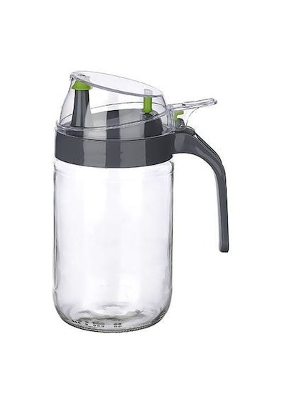 Cam Yağdanlık - Kulplu Sirkelik Sosluk 660ml Çok Renkli