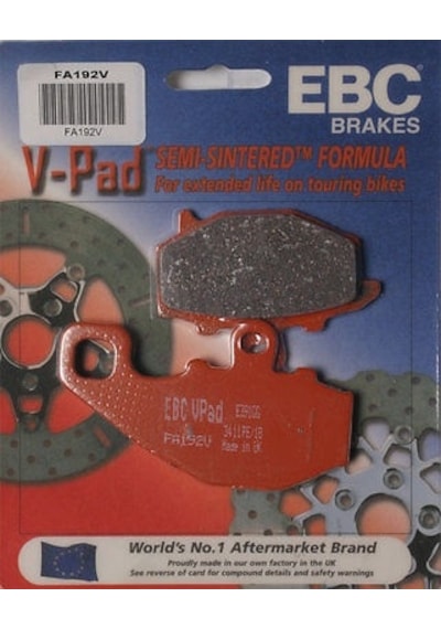 Kawasaki Er-6 N Arka Fren Balatası Ebc Fa192V Yarı Sinterli Bal.