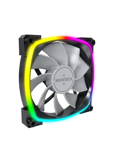 Rx120 Pwm Siyah 120mm Reverse Fan Ters Bıçak Argb Kasa Fanı 1600 Rpm Çok Renkli