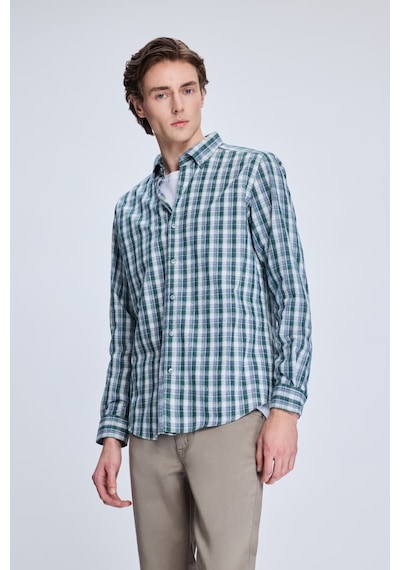 Hatemoğlu Haki Slim Fit Kareli Düğmeli Yaka Uzun Kollu Pamuklu Gömlek 19151010014a 251 1964072 Haki Hatemoğlu Haki Slim Fit Kareli Düğmeli Yaka Uzun Kollu Pamuklu Gömlek 19151010014a 251 1964072 Haki