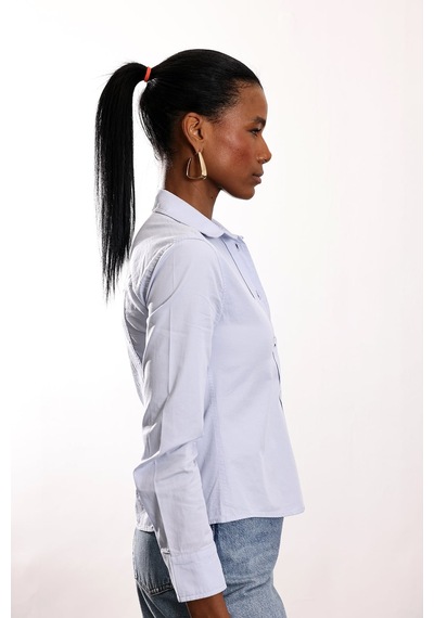 5in1Canpolat Mavi Slim Fit Gömlek 17449 Mavi