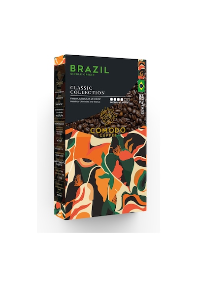 Comodo Coffee Brezilya Çekirdek Kahve 4 x 250 G