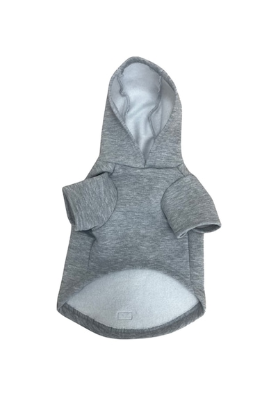 Kedi Ve Köpek Kıyafeti Kiss Me Baskılı Gri Sweatshirt Hoodie