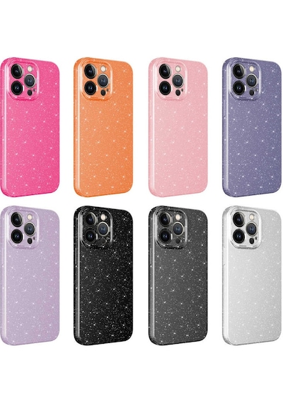 Apple Uyumlu iPhone 12 Pro Max Kamera Korumalı Simli Lüks Zore Koton Kapak