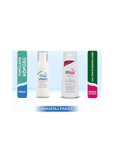 Sebamed Dökülme Karşıtı Şampuan 200 ML + Sebamed Yüz Temizleme Köpüğü 150 ML